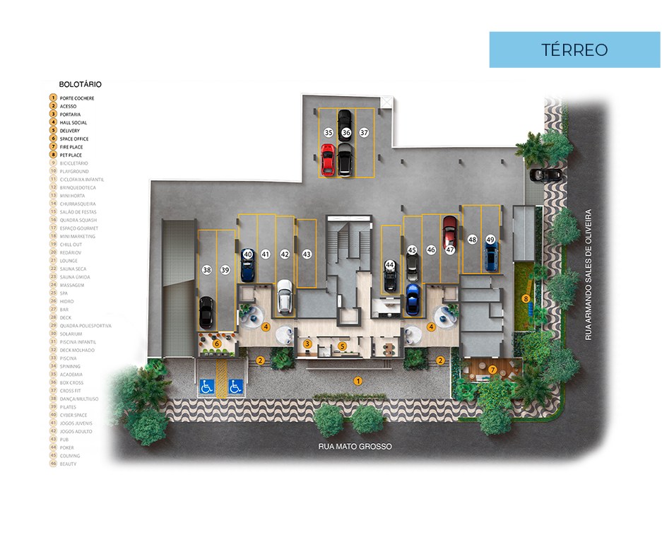 Planta · Térreo (garagem)