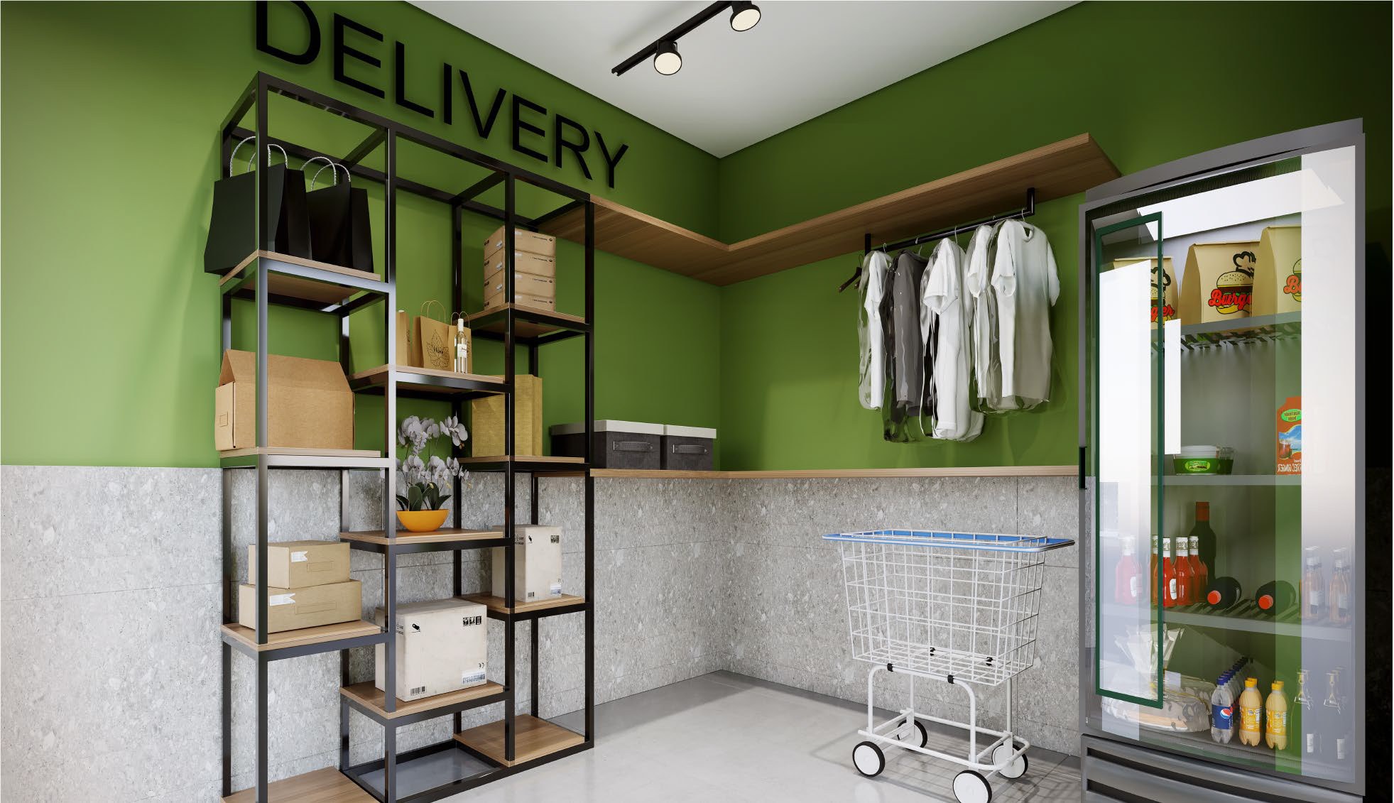 Lazer · Central delivery