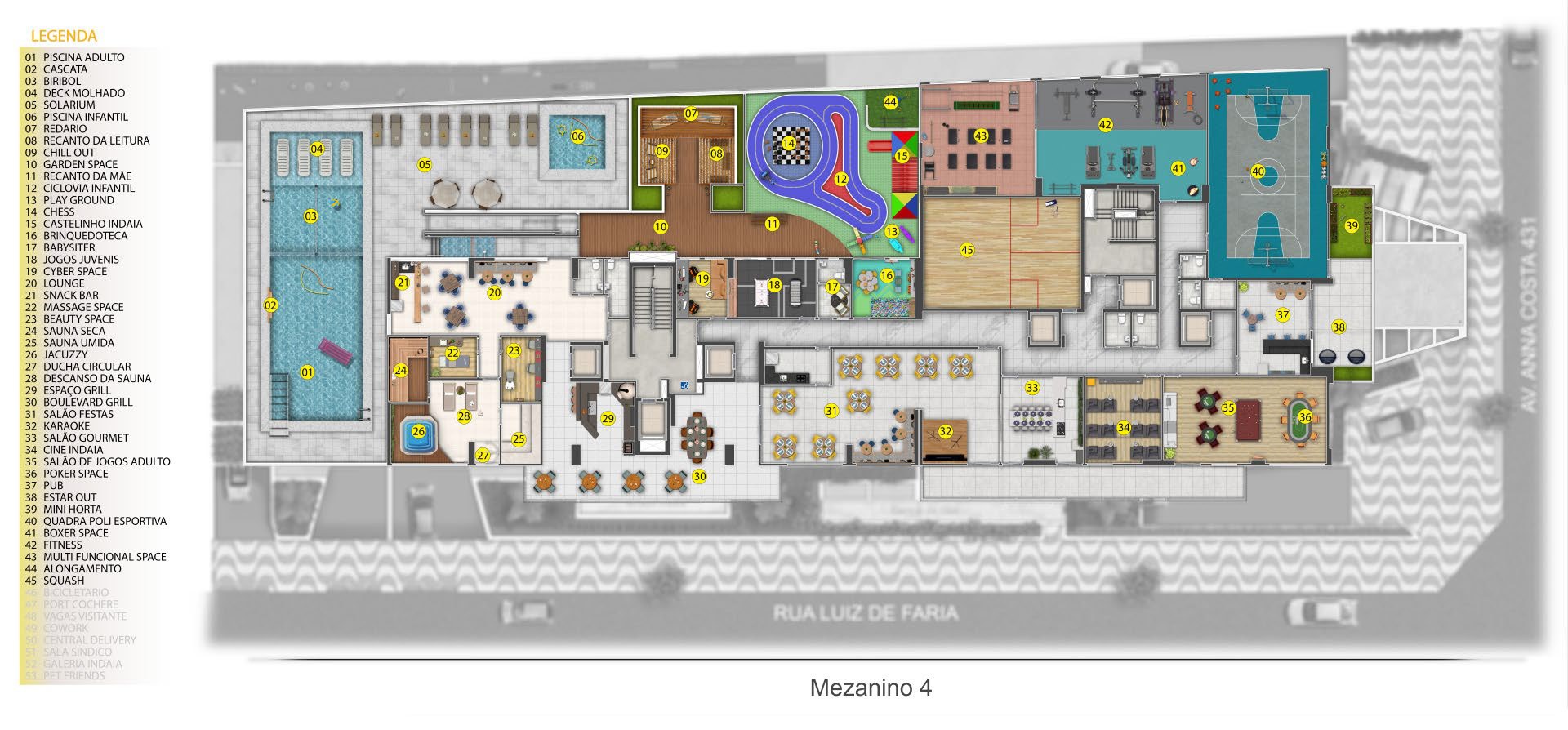 Planta · Mezanino 4
