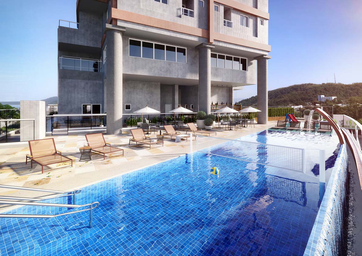 Lazer · Piscina com borda infinita