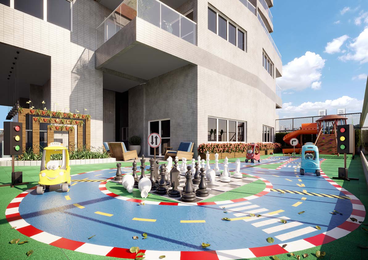 Lazer · Playground, recanto do orquidário e Thess