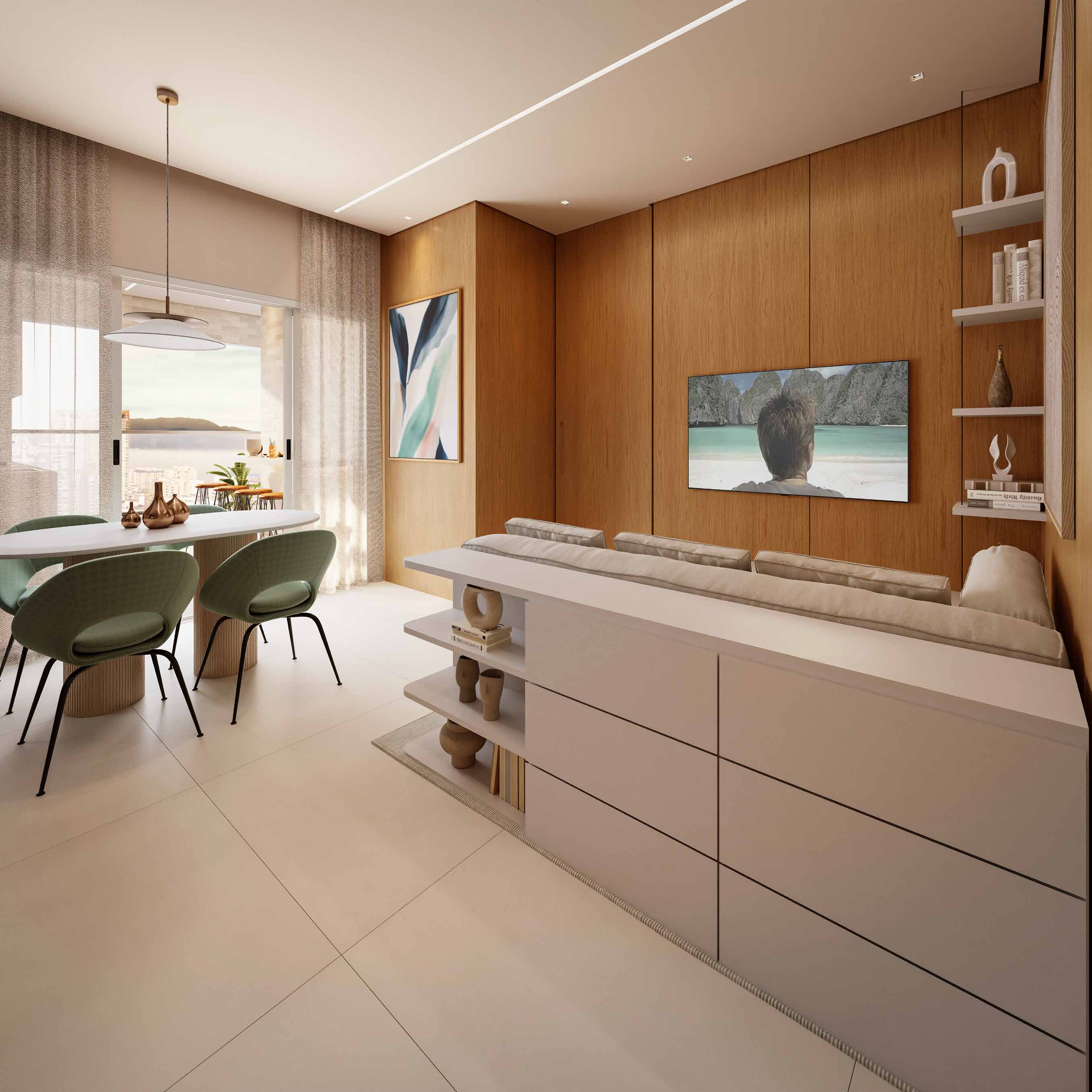 Ambiente · Living (3 suítes)