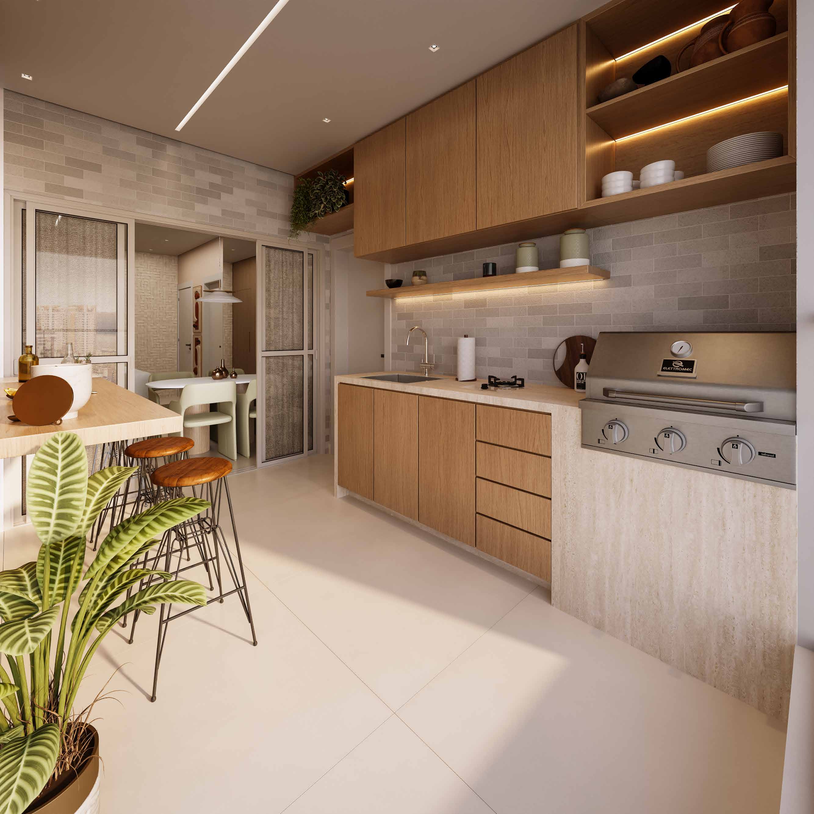 Ambiente · Terraço gourmet (3 suítes)