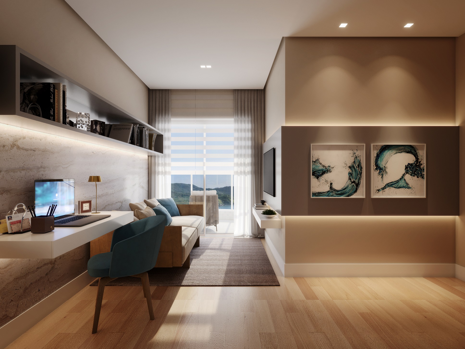 COB 301,50m² · SUÍTE HOME OFFICE