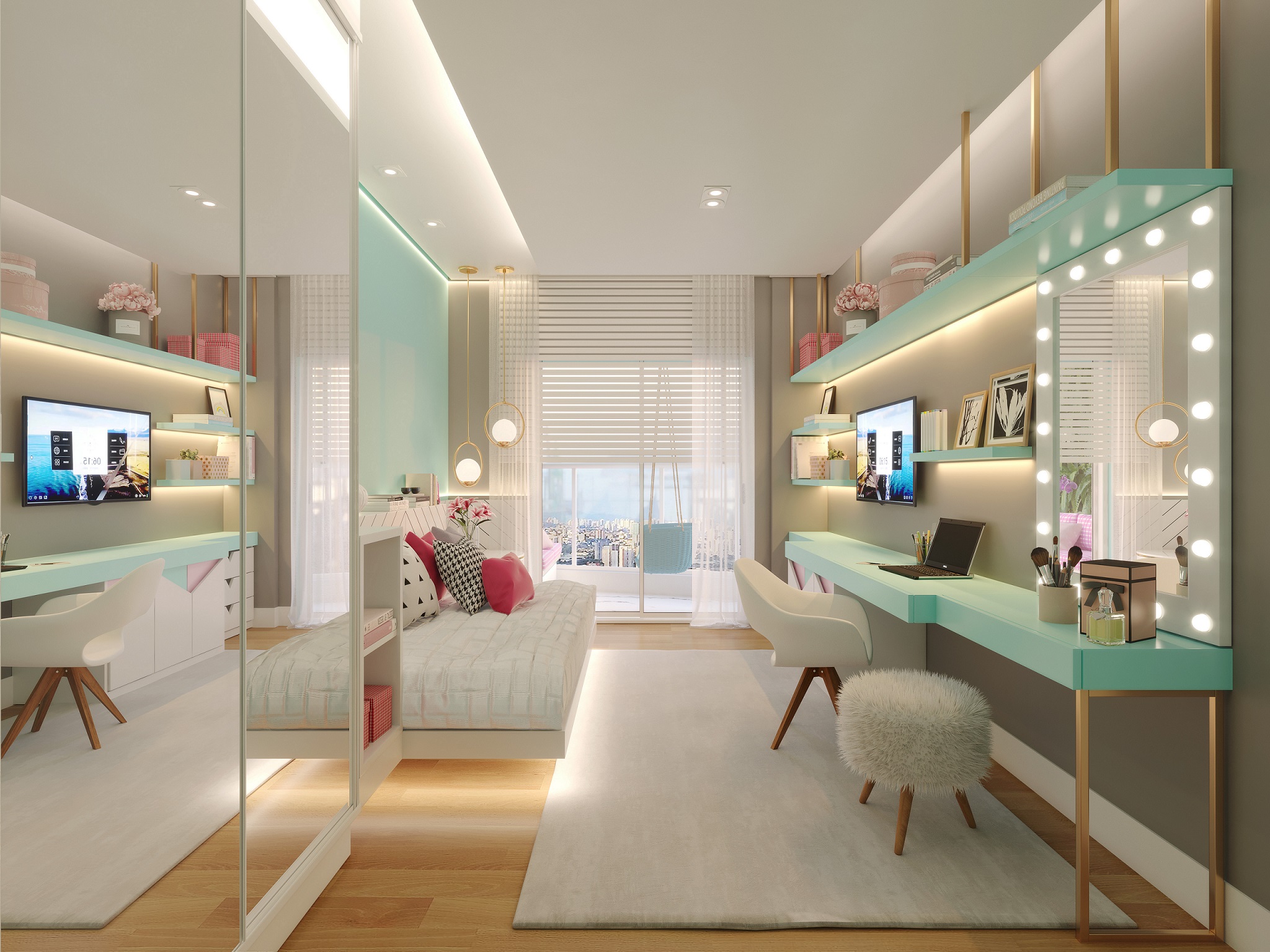 COB 214,36m² · SUÍTE MENINA