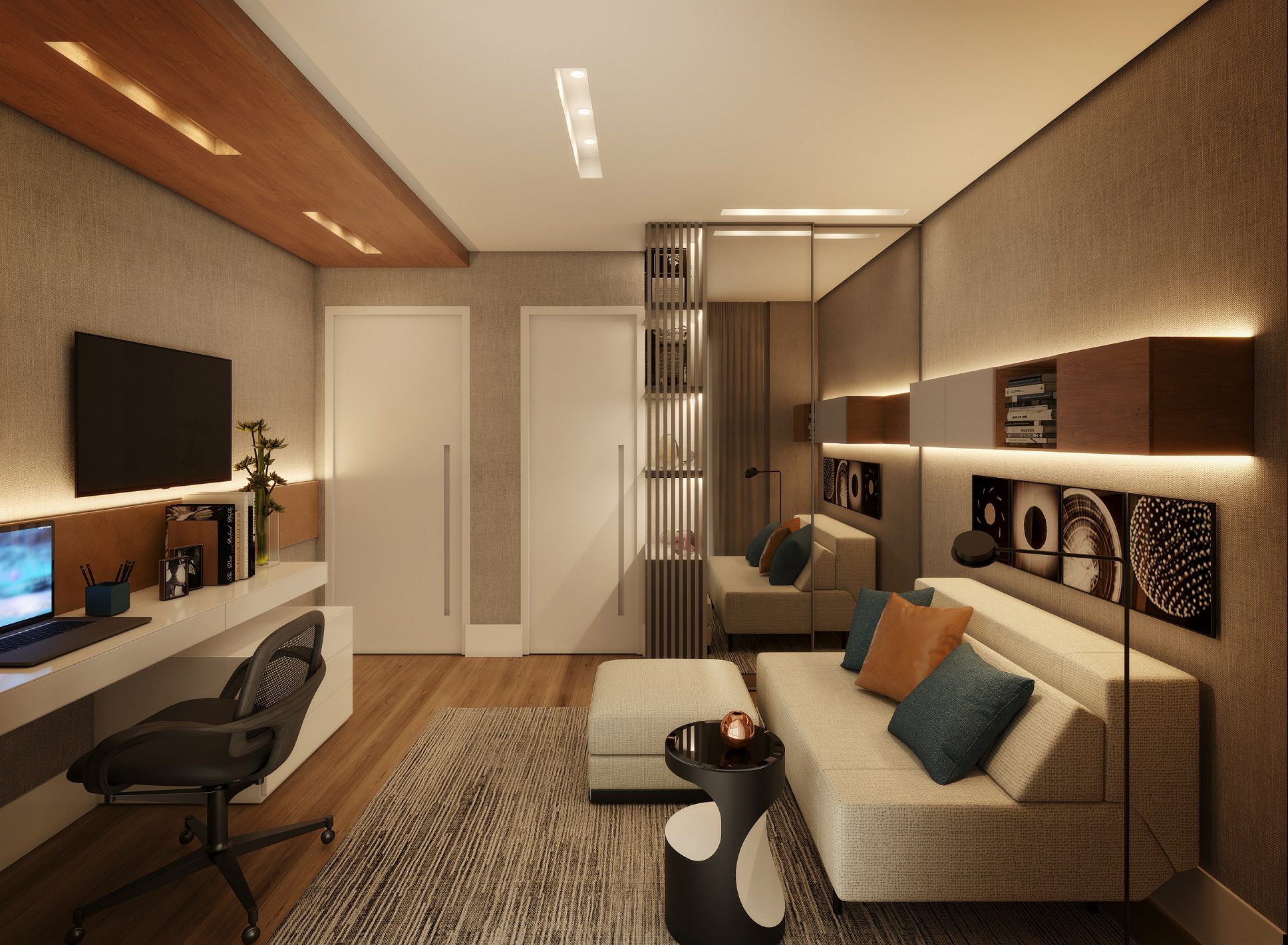 2 SUÍTES · HOME OFFICE