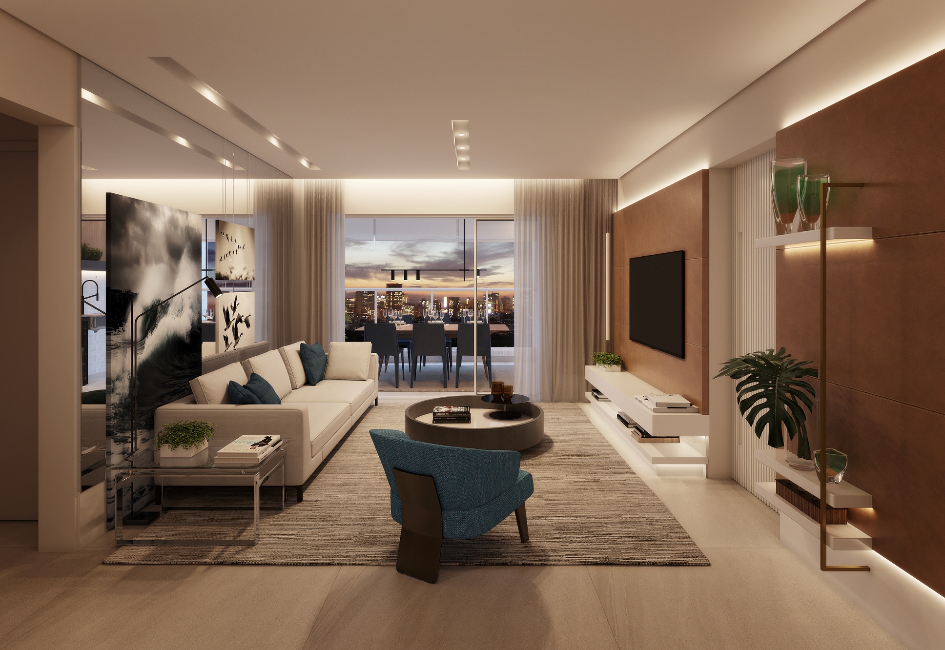 2 SUÍTES · LIVING