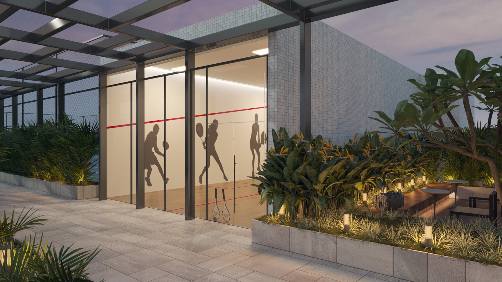 ÁREAS COMUNS · QUADRA DE SQUASH