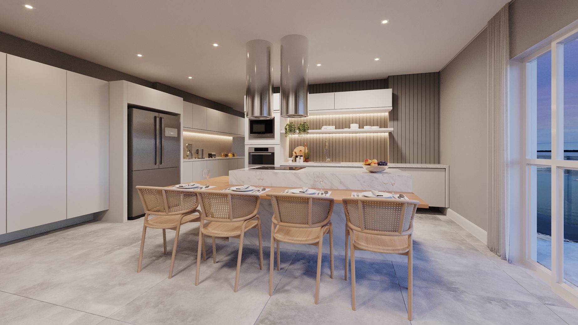 500 m² · COZINHA 1