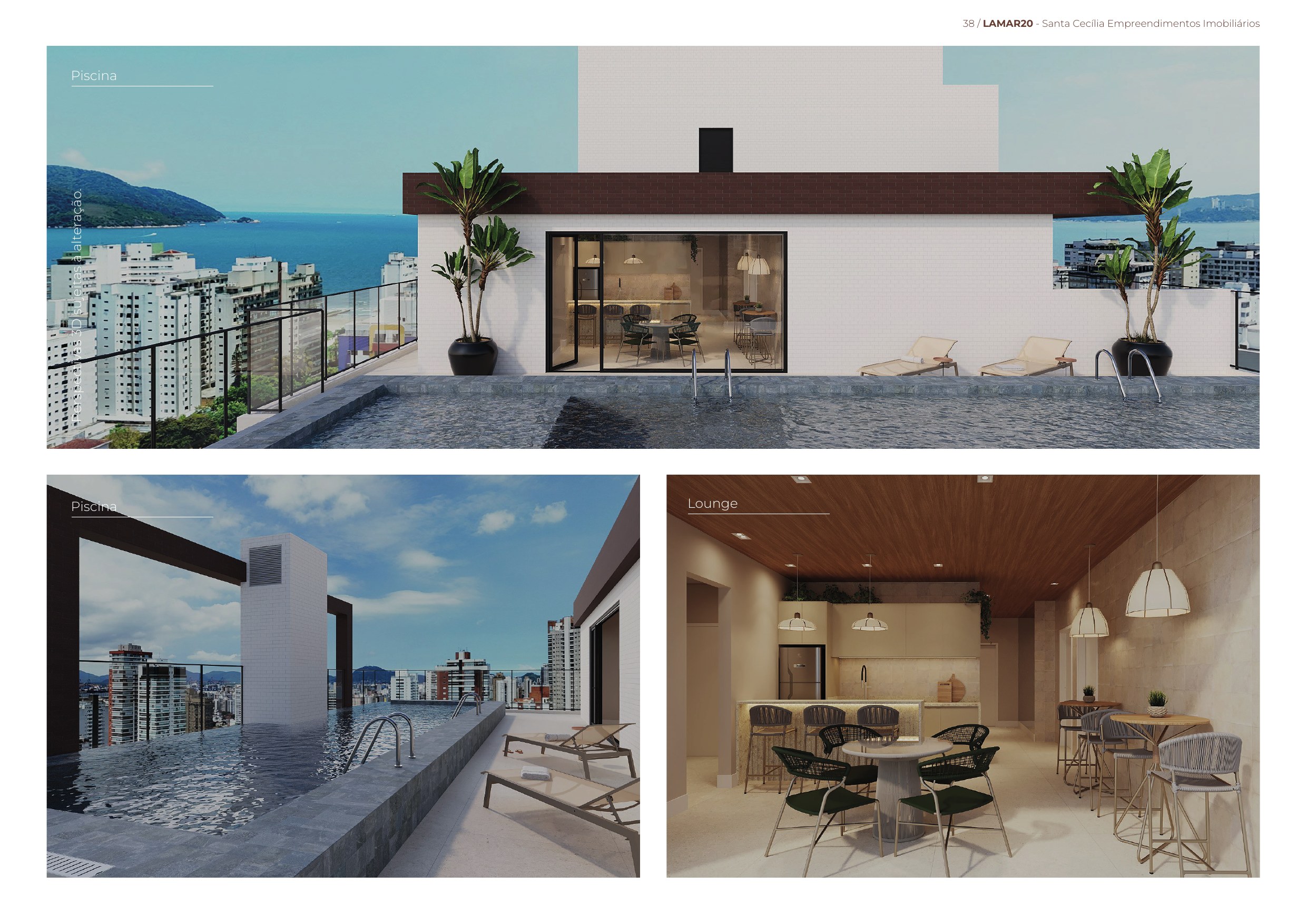 LAZER · Piscina e lounge